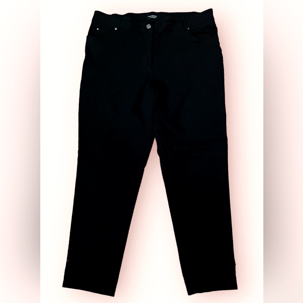 Black Skinny Stretch Slacks